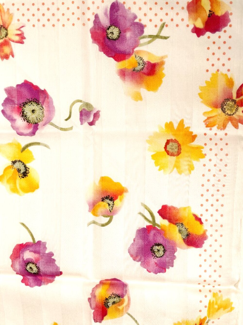 NWT Yves Saint Laurent Floral Scarf - Picture 8 of 15
